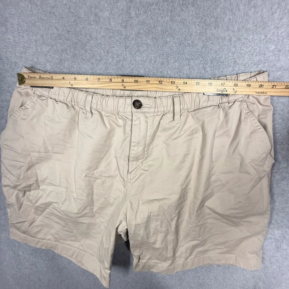 Chubbies 7 Originals Mens XXXL Khaki Tan Stretch Elastic Waist Chino Shorts
